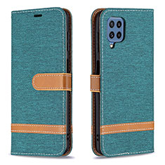 Funda de Cuero Cartera con Soporte Carcasa B16F para Samsung Galaxy M32 4G Verde