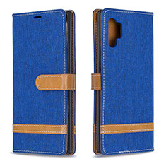 Funda de Cuero Cartera con Soporte Carcasa B16F para Samsung Galaxy Note 10 Plus 5G Azul