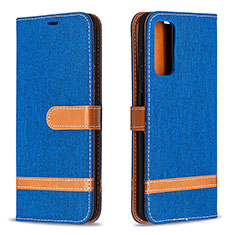 Funda de Cuero Cartera con Soporte Carcasa B16F para Samsung Galaxy S20 FE (2022) 5G Azul