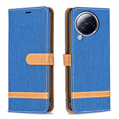 Funda de Cuero Cartera con Soporte Carcasa B16F para Xiaomi Civi 3 5G Azul