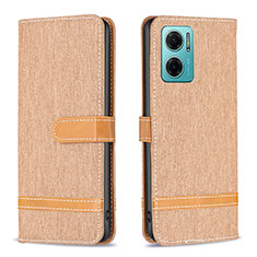 Funda de Cuero Cartera con Soporte Carcasa B16F para Xiaomi Redmi 10 Prime Plus 5G Oro