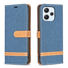 Funda de Cuero Cartera con Soporte Carcasa B16F para Xiaomi Redmi 12 4G Azul Cielo