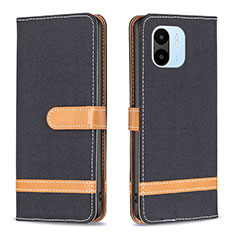 Funda de Cuero Cartera con Soporte Carcasa B16F para Xiaomi Redmi A1 Negro