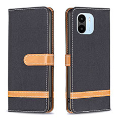 Funda de Cuero Cartera con Soporte Carcasa B16F para Xiaomi Redmi A2 Negro