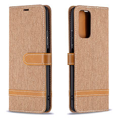 Funda de Cuero Cartera con Soporte Carcasa B16F para Xiaomi Redmi Note 10 Pro Max Oro