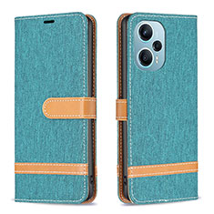 Funda de Cuero Cartera con Soporte Carcasa B16F para Xiaomi Redmi Note 12 Turbo 5G Verde