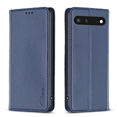 Funda de Cuero Cartera con Soporte Carcasa B17F para Google Pixel 7 5G Azul