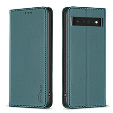 Funda de Cuero Cartera con Soporte Carcasa B17F para Google Pixel 7 Pro 5G Verde