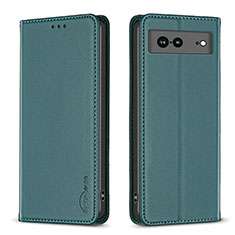 Funda de Cuero Cartera con Soporte Carcasa B17F para Google Pixel 7a 5G Verde