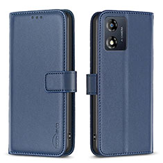 Funda de Cuero Cartera con Soporte Carcasa B17F para Motorola Moto E13 Azul