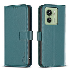 Funda de Cuero Cartera con Soporte Carcasa B17F para Motorola Moto Edge 40 5G Verde