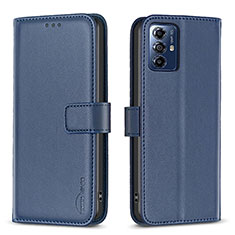 Funda de Cuero Cartera con Soporte Carcasa B17F para Motorola Moto G Play (2023) Azul