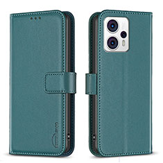 Funda de Cuero Cartera con Soporte Carcasa B17F para Motorola Moto G13 Verde