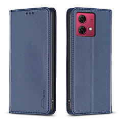 Funda de Cuero Cartera con Soporte Carcasa B17F para Motorola Moto G84 5G Azul