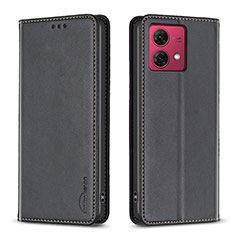 Funda de Cuero Cartera con Soporte Carcasa B17F para Motorola Moto G84 5G Negro