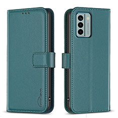 Funda de Cuero Cartera con Soporte Carcasa B17F para Nokia G22 Verde