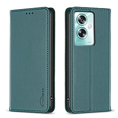 Funda de Cuero Cartera con Soporte Carcasa B17F para Oppo A2 5G Verde