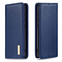 Funda de Cuero Cartera con Soporte Carcasa B17F para Samsung Galaxy M40S Azul