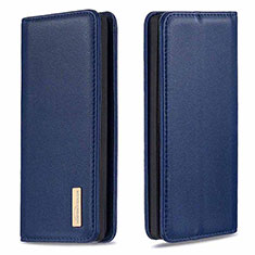 Funda de Cuero Cartera con Soporte Carcasa B17F para Samsung Galaxy Note 10 Plus 5G Azul