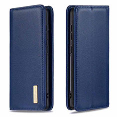 Funda de Cuero Cartera con Soporte Carcasa B17F para Samsung Galaxy Note 20 5G Azul