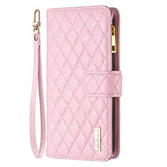 Funda de Cuero Cartera con Soporte Carcasa B18F para Oppo A2 5G Oro Rosa