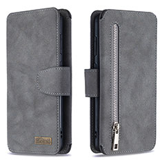 Funda de Cuero Cartera con Soporte Carcasa B18F para Samsung Galaxy A31 Gris