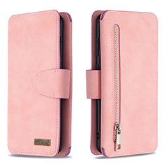 Funda de Cuero Cartera con Soporte Carcasa B18F para Samsung Galaxy A31 Oro Rosa