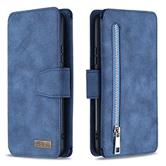 Funda de Cuero Cartera con Soporte Carcasa B18F para Samsung Galaxy M10S Azul