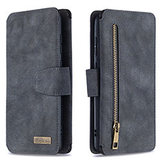 Funda de Cuero Cartera con Soporte Carcasa B18F para Samsung Galaxy Note 10 Lite Negro