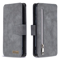 Funda de Cuero Cartera con Soporte Carcasa B18F para Samsung Galaxy Note 20 5G Gris