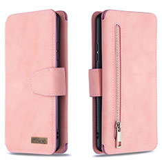 Funda de Cuero Cartera con Soporte Carcasa B18F para Samsung Galaxy S10 Lite Oro Rosa