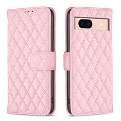 Funda de Cuero Cartera con Soporte Carcasa B19F para Google Pixel 8a 5G Oro Rosa