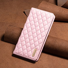 Funda de Cuero Cartera con Soporte Carcasa B19F para Motorola Moto Edge 40 Neo 5G Oro Rosa