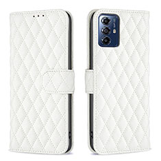 Funda de Cuero Cartera con Soporte Carcasa B19F para Motorola Moto G Play (2023) Blanco