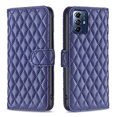 Funda de Cuero Cartera con Soporte Carcasa B19F para Motorola Moto G Play Gen 2 Azul