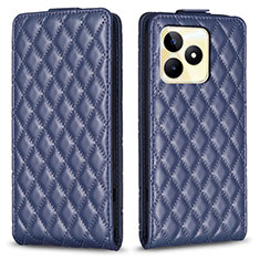 Funda de Cuero Cartera con Soporte Carcasa B19F para Realme C51 Azul