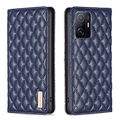 Funda de Cuero Cartera con Soporte Carcasa B19F para Xiaomi Mi 11T 5G Azul