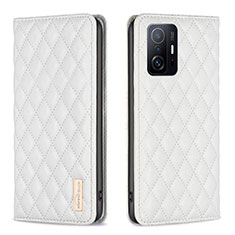 Funda de Cuero Cartera con Soporte Carcasa B19F para Xiaomi Mi 11T 5G Blanco