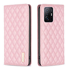 Funda de Cuero Cartera con Soporte Carcasa B19F para Xiaomi Mi 11T 5G Oro Rosa