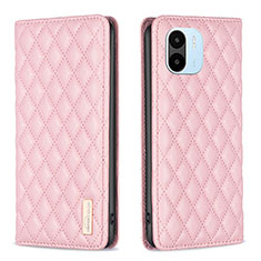 Funda de Cuero Cartera con Soporte Carcasa B19F para Xiaomi Poco C51 Oro Rosa