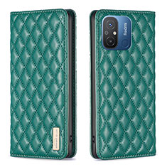 Funda de Cuero Cartera con Soporte Carcasa B19F para Xiaomi Redmi 11A 4G Verde