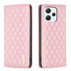 Funda de Cuero Cartera con Soporte Carcasa B19F para Xiaomi Redmi 12 4G Oro Rosa