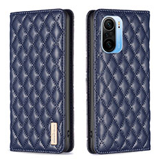 Funda de Cuero Cartera con Soporte Carcasa B19F para Xiaomi Redmi K40 5G Azul