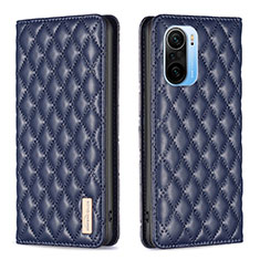 Funda de Cuero Cartera con Soporte Carcasa B19F para Xiaomi Redmi K40 Pro+ Plus 5G Azul