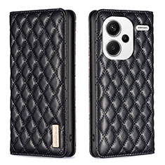 Funda de Cuero Cartera con Soporte Carcasa B19F para Xiaomi Redmi Note 13 Pro+ Plus 5G Negro