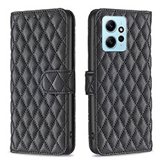 Funda de Cuero Cartera con Soporte Carcasa B20F para Xiaomi Redmi Note 12 4G Negro