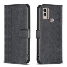 Funda de Cuero Cartera con Soporte Carcasa B21F para Nokia C22 Negro