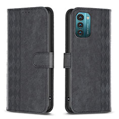 Funda de Cuero Cartera con Soporte Carcasa B21F para Nokia G11 Negro