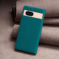 Funda de Cuero Cartera con Soporte Carcasa B22F para Google Pixel 8a 5G Verde