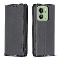 Funda de Cuero Cartera con Soporte Carcasa B22F para Motorola Moto Edge 40 5G Negro